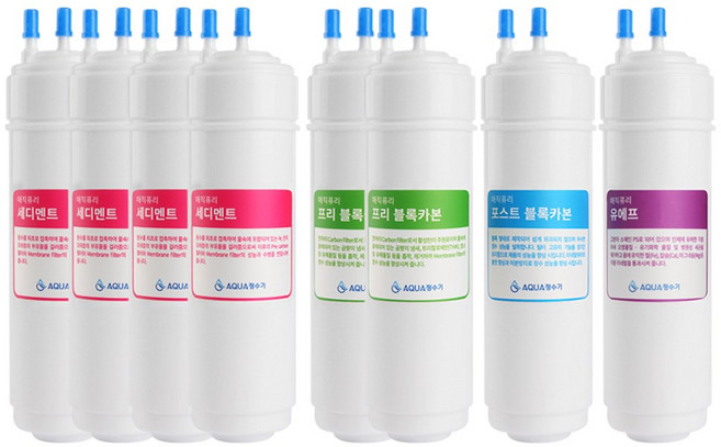 아쿠아 언더싱크정수기 DIY 싱크대 조리수, 2.리필필터8개(필터만 발송), 1개