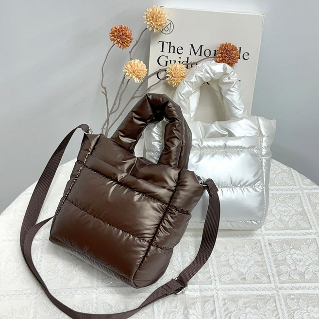 귀여운 미니 패딩 토트 크로스백 손가방 여자토트백 여성백 여성가방 여자가방 토트백 여성토트백 데일리백