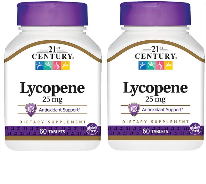 21st센츄리 라이코펜 리코펜 Lycopene 25mg 60정 2개 - 쿠팡