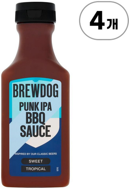 브루독 펑크 IPA BBQ 소스 BrewDog Punk IPA BBQ Sauce 240ml, 4개