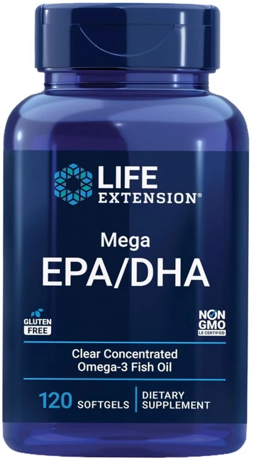 라이프익스텐션 메가 EPA DHA 에이코사펜타엔산 DHA 120소프트젤, 1개 - 쿠팡