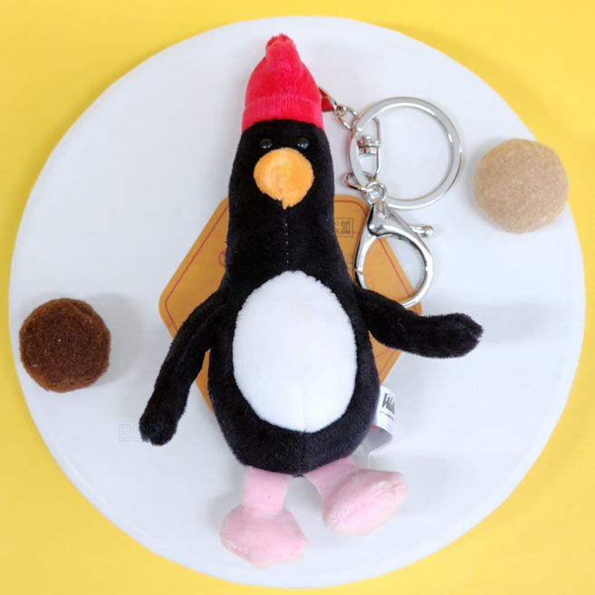 BSC 맥그로우 펭귄 인형 키링 귀여운펭귄 키홀더 가방고리 가꾸 열쇠고리 가방장식 가방악세사리, 1개, 맥그로우 키링, 10cm