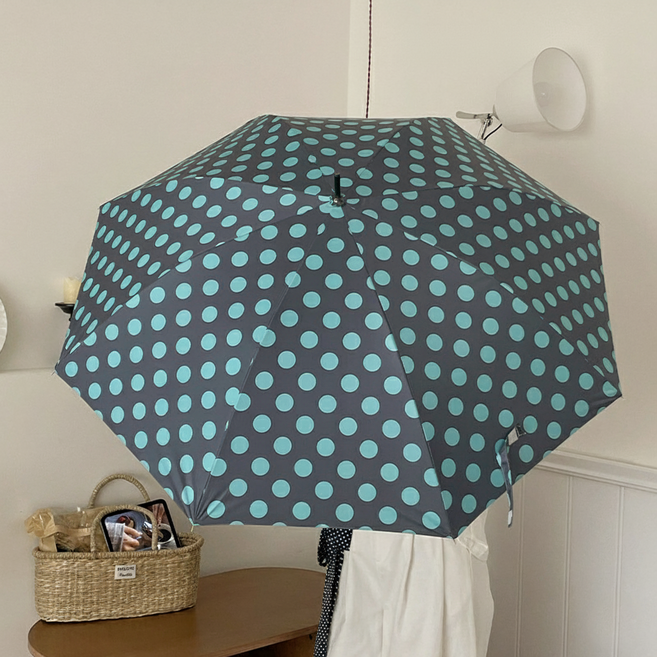 홀스지아 도트 튼튼한 대형 장우산 남녀공용 방수 패션우산 J3348