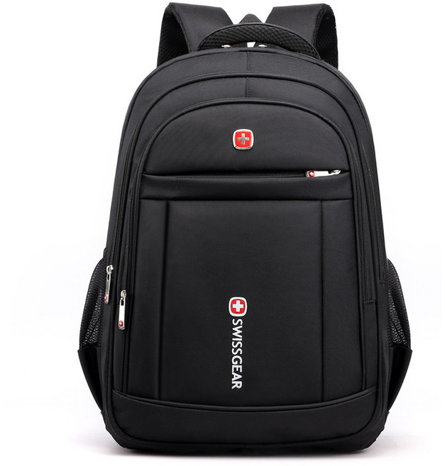 남자 나이프 백팩 17인치 선물 대용량 여행 비즈니스 컴퓨터 가방 책가방, 블랙