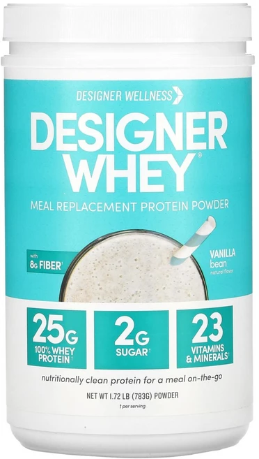 디자이너 웰니스 디자이너 웨이 식사 대용 프로틴 파우더 바닐라 Bean 783g, Designer Wellness 디자이너 웰니스 바닐라, 1개, 780g - 쿠팡