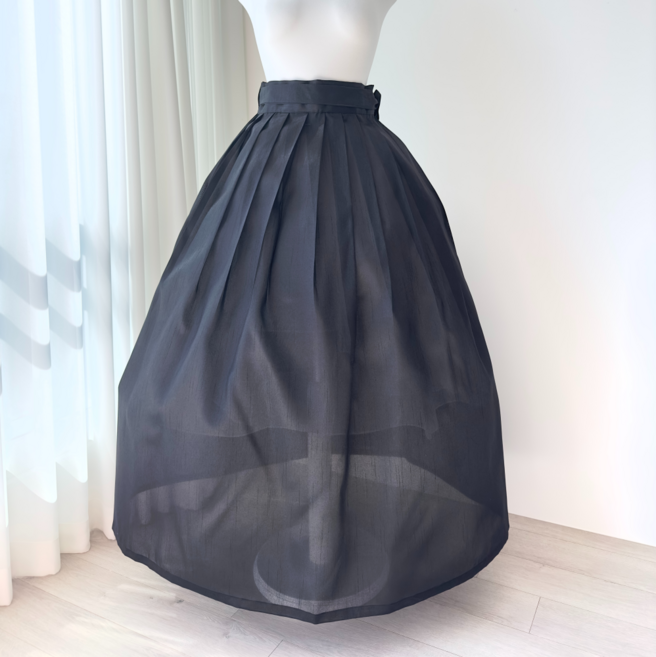 한국무용 풀치마 14색상 개량한복 허리치마 국산 전통 한복 풀치마 라라