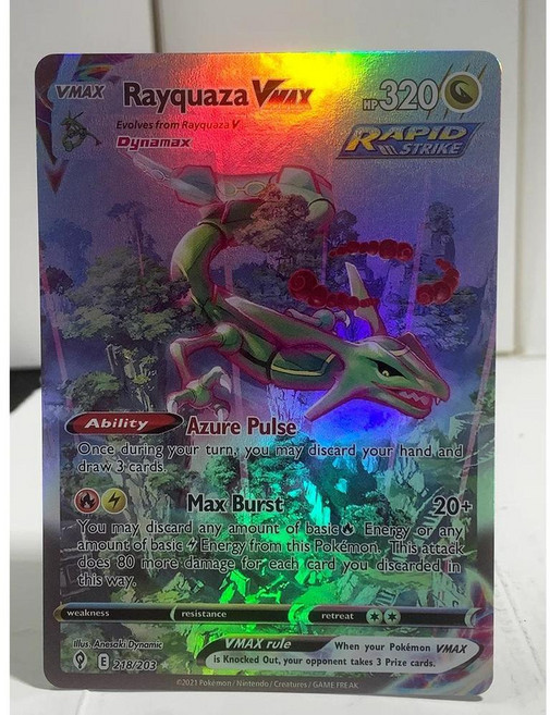 카드 단일 호일 클래식 게임 컬렉션 프록시, 3. Rayquaza 218-203, 1개