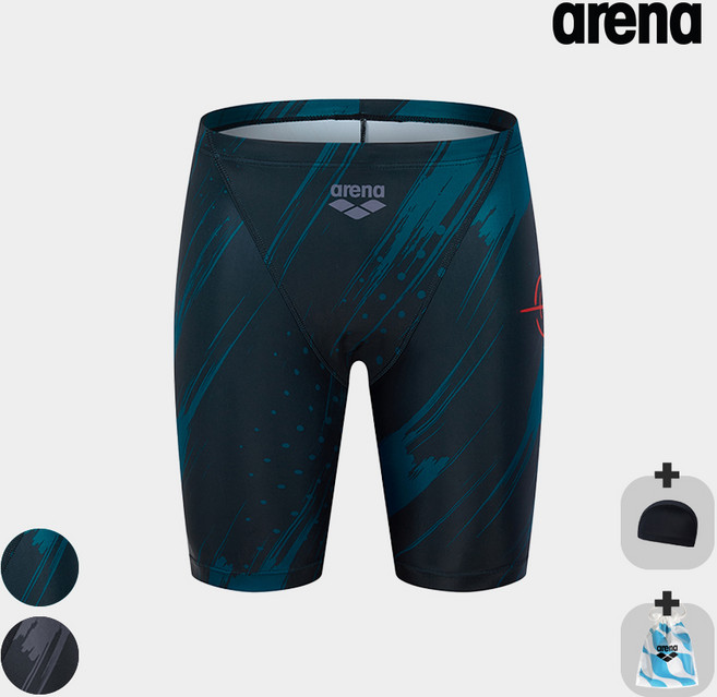 아레나 남성 4부 실내 수영복 A5SM1MD12 DGN