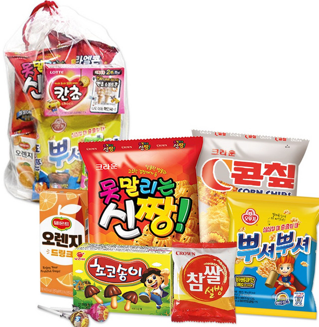 행복장바구니 과자세트, 43.행복주머니B, 1개