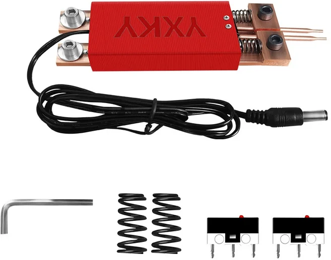 4 ~ 12V 스폿 용접기 용접 펜 자동 트리거 용접 펜 내장 스위치 18650 리튬 배터리 용접 범퍼 용접기 DC 인, 02 언더글레이즈 레드