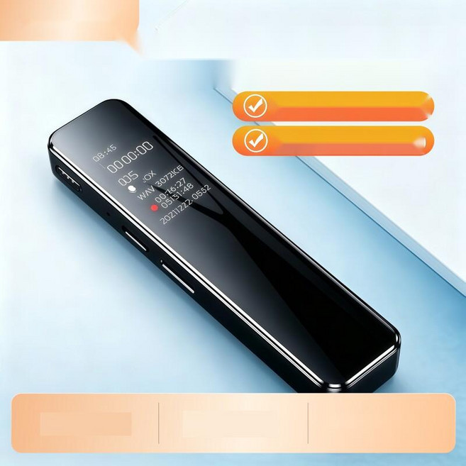 AI녹음기 층간소음 증거 녹취용 소형 휴대용 보이스레코더, 2. 플래그십 블랙, 32GB