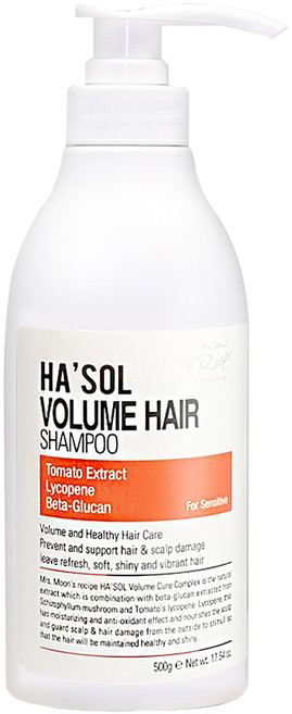 헤솔 민감성 두피 손상 모발 집중 케어 솔루션 순한 볼륨 헤어 샴푸 500g, 1개, 500ml