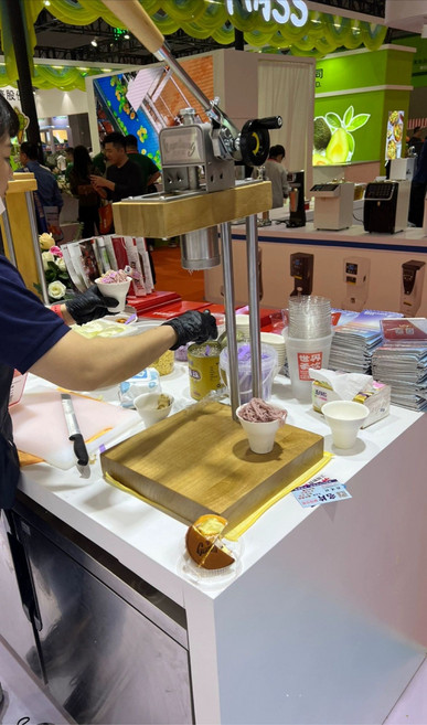 몽블랑 기계 국수 매장 카페 몰드 젤라또 프레스기 몽블랑아이스크림 소형 디저트 수동 말차, 소형 원목, 기본 색상