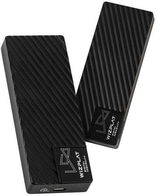 위즈플랫 썬더볼트4 USB4 NVMe M.2 외장SSD 외장하드 케이스 간편조립 방열 냉각팬 알루미늄 U40GT, 1개