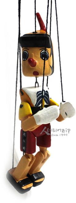 z 피노키오 마리오네트 22cm 인테리어소품 목각인형 미니어쳐, 우드상품