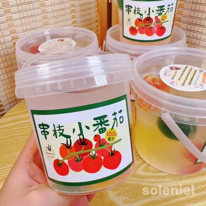 중국 슬라임 리얼푸드 토마토 콜라 젤리 슬라임 말랑이 점토 완구 soleniel, 1개, 500g, 투명색