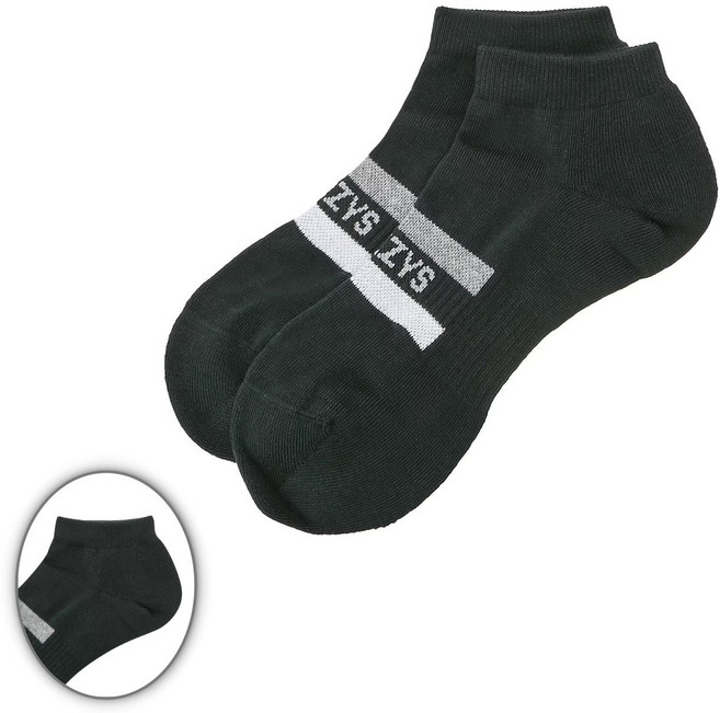 [국내백화점] 헤지스골프 남성 로고 메쉬 라이너 양말 그린, XXX