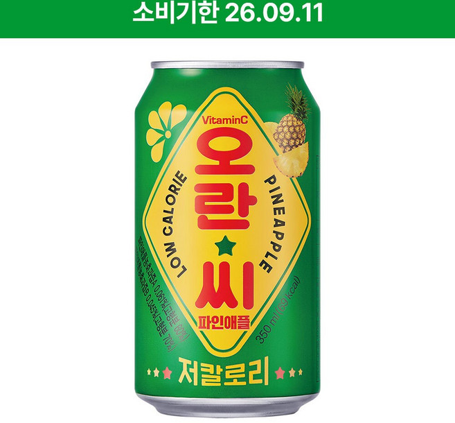 동아오츠카 오란씨 파인애플 캔, 350ml, 24개