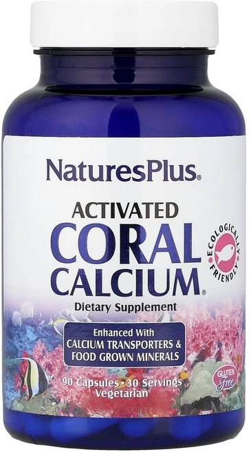 네이쳐스플러스 활성화된 산호 칼슘 90 베지 캡, NAP03723, 1개 - 쿠팡