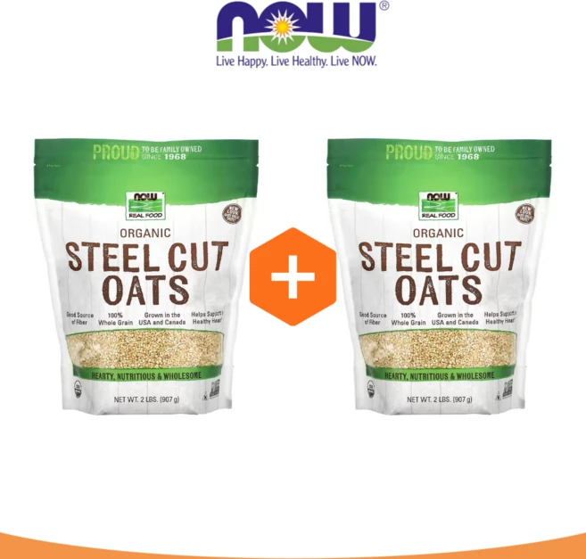 1+1 나우푸드 스틸컷 오트 밀 907g Steel Cut Oats - 쿠팡
