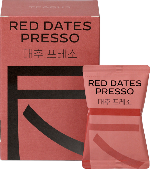TEAOUS 대추 프레소, 3박스, 12개입, 264g