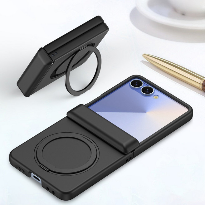 갤럭시 Z플립7 케이스 힌지보호 맥세이프 핑거링 360도 각도 조절이 거치대 케이스 적용