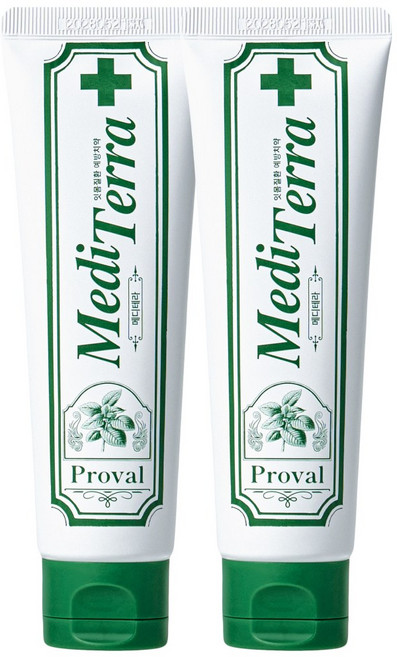 프로벨 메디테라 잇몸치약 특허성분함유 구취제거 불소 잇몸질환예방+제조사책임보험, 2개, 120g