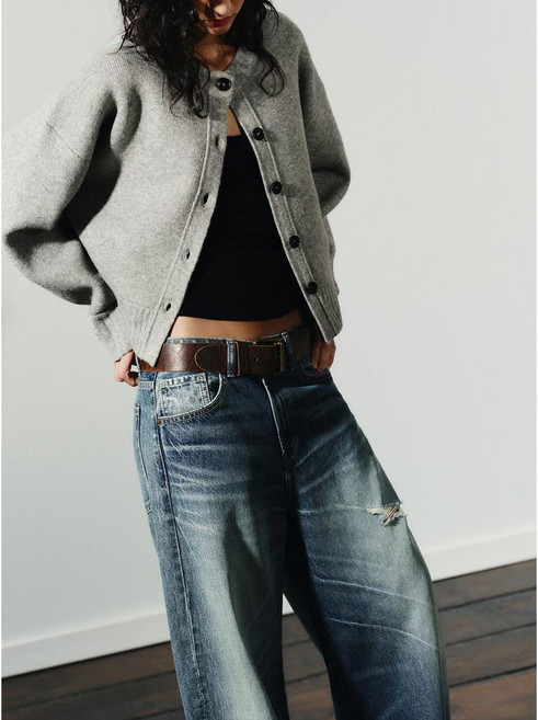 ZARA 자라 소프트 니트 가디건 - 그레이 2142/145/803 2142145