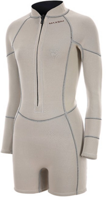 막심 여성 다이빙 스킨스쿠버 서핑 웻슈트 수영복 아이보리