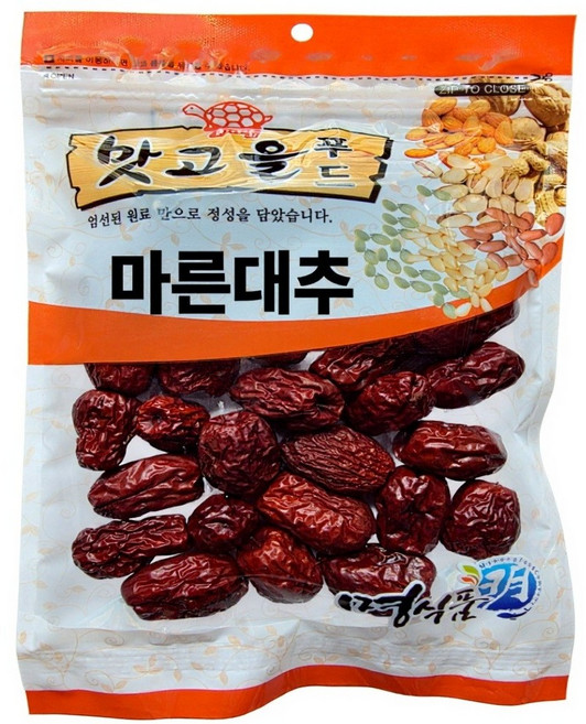 명식품본사 마른대추 [중포장] 국산 건대추 가정 업소 식당식자재용 도매가, 5개, 500g