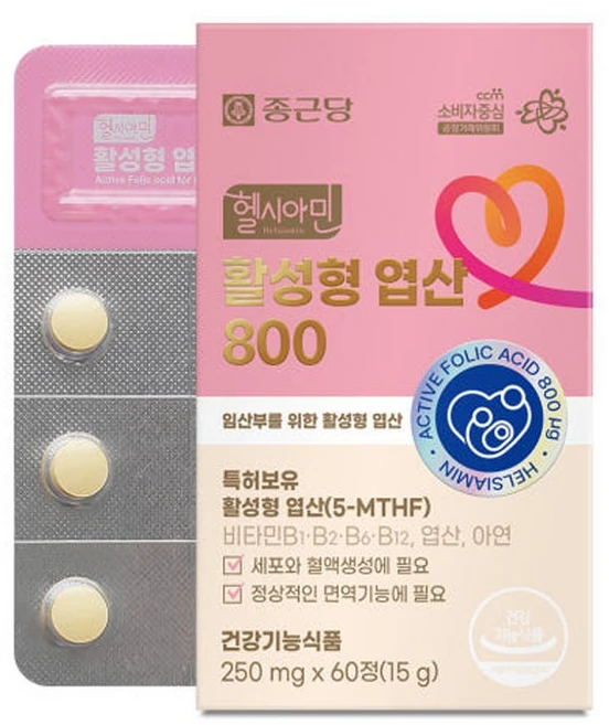 활성형 엽산, 60정 - 쿠팡