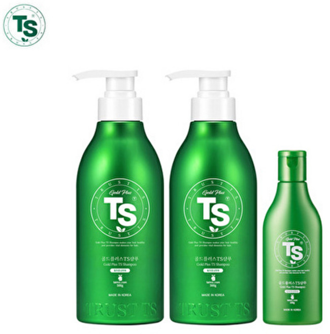 티에스샴푸 TS골드플러스 샴푸 500g*2개 + 100g*1개, 1세트, 1.1kg