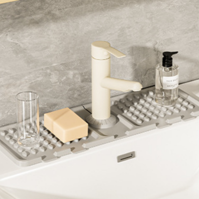 순수감성 실리콘 싱크대 수전 물막이 매트, 1개, 순수 그레이