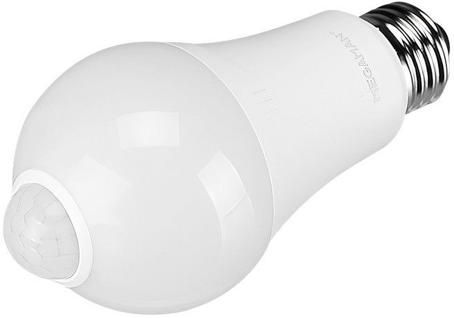 LED 벌브 센서 램프 10W 220V E26 주광색 전구색 센서등 대체용 동작감지 ON OFF, 1개