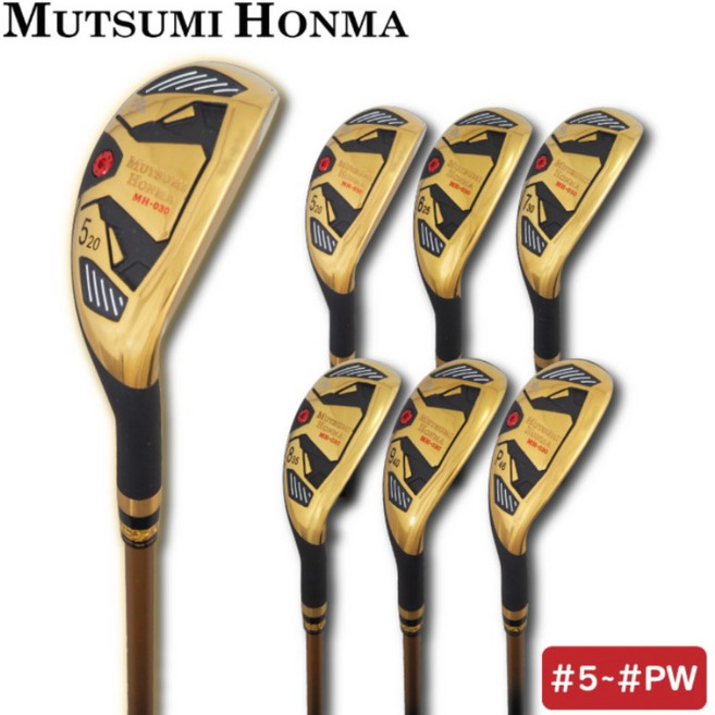 정품 무츠미혼마 MH-030 하이브리드 유틸리티 아이언 단품 중거리 저중심 골프클럽, SR, 1개