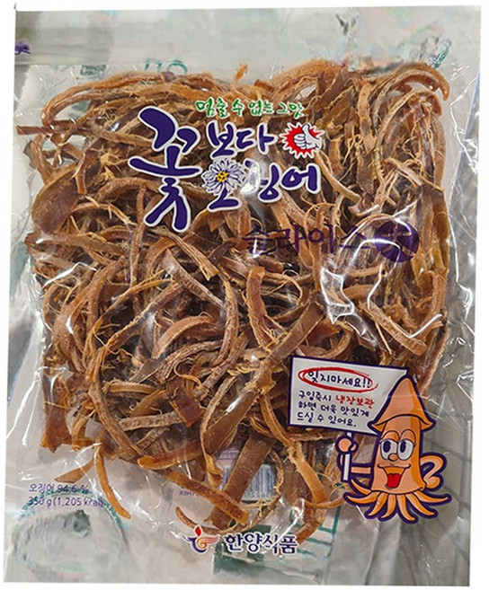 한양식품 꽃보다 오징어 슬라이스, 350g, 1개