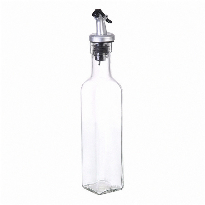 方形玻璃調味瓶 廚房用油瓶醋瓶, 1個, 250ml