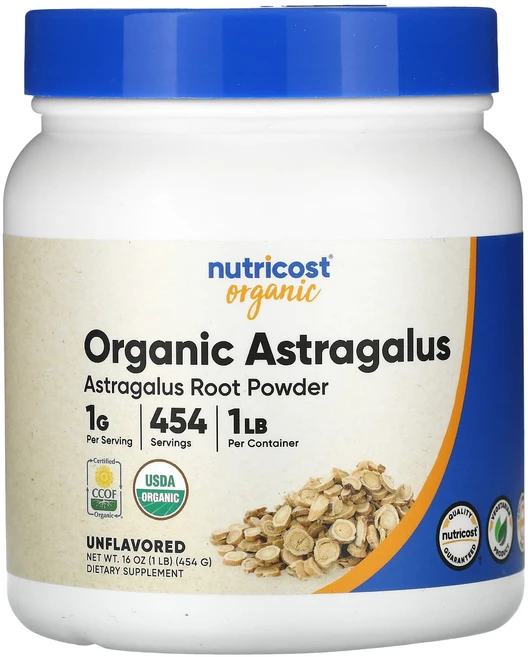 Nutricost 유기농 황기 뿌리 분말 무맛 454g(16oz), Nutricost유기농황기뿌리분말무맛454g16oz, 454g, 1개 - 쿠팡