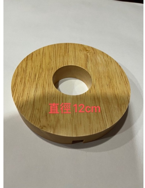 原木鹽燈底座, 直徑12cm松木實木底座