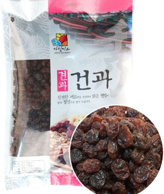 대용량 건포도 3kg (1kg 3봉) 프리미엄 건과일 가성비 업소용, 1개