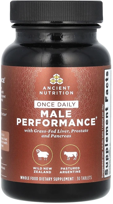 단백질 비타민 철분 마그내슘 칼슘 Ancient Nutrition 하루 1회 남성 퍼포먼스 30정 고루고루섭취해주세요, AncientNutrition하루1회남성퍼포먼스30정, 1개 - 쿠팡