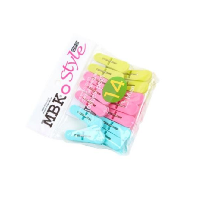 가정용 세탁기 베란다 건조대 컬러 빨래집게 중 14p