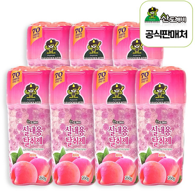 산도깨비 실내용탈취제, 260g, 7개