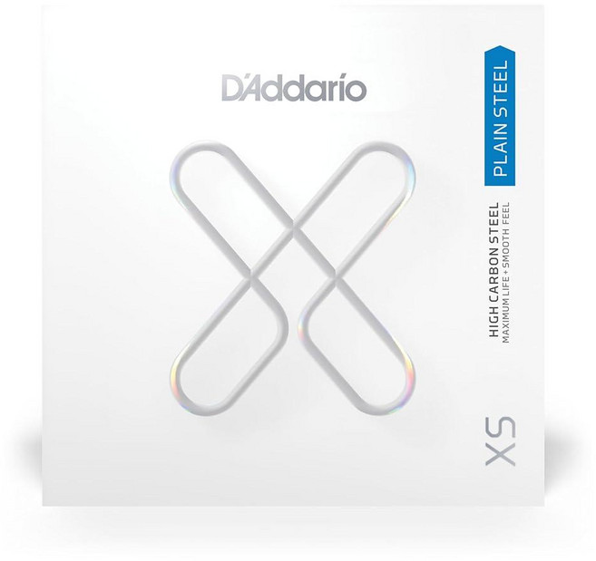 D'Addario 기타 스트링 - XS 플레인 스틸 - 싱글 기타 스트링 - XSPL014 - 부드러운 느낌과 탁월한 톤으로 최대 수명 - .014, 0.019