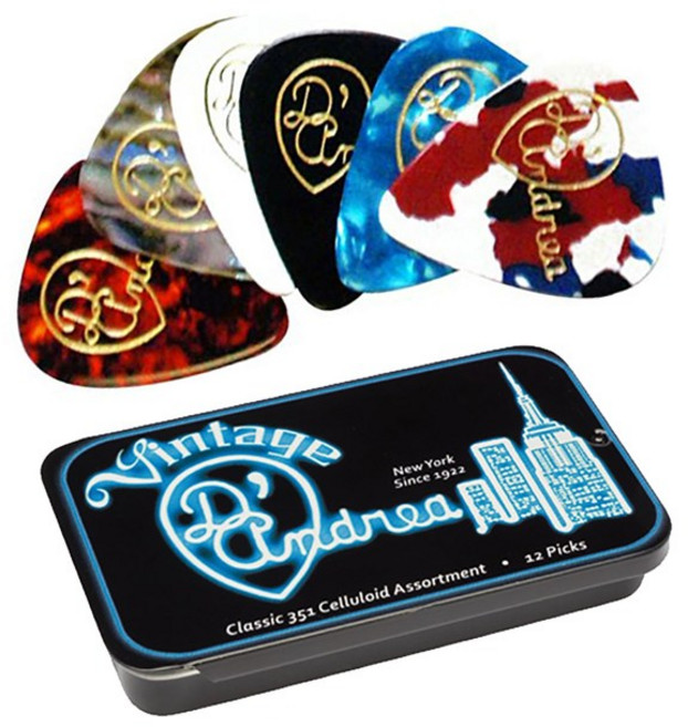 디안드레아 클래식 셀룰로이드 기타피크 세트 TNVC, 1개