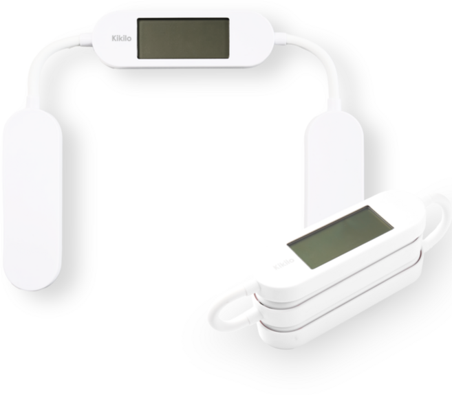 Kikilo 키킬로 여행용 폴더블 체중계 초경량 휴대용 미니 접는, 화이트, 1개