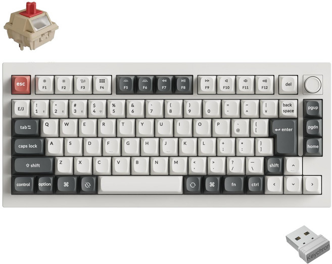 Keychron Q1 Ultra 8K 75% 8000Hz CNC OSA PBT RGB 기계식 키보드 폴링 속도