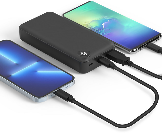 NEXT-20001QPB 다용도 유선 급속충전 휴대용 대용량 보조배터리 20000mAh