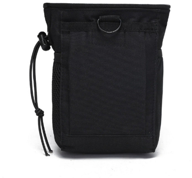 MOLLE系統小回收袋 戶外戰術附件腰包 掛件腰包 耐磨便攜, 1個, 黑色