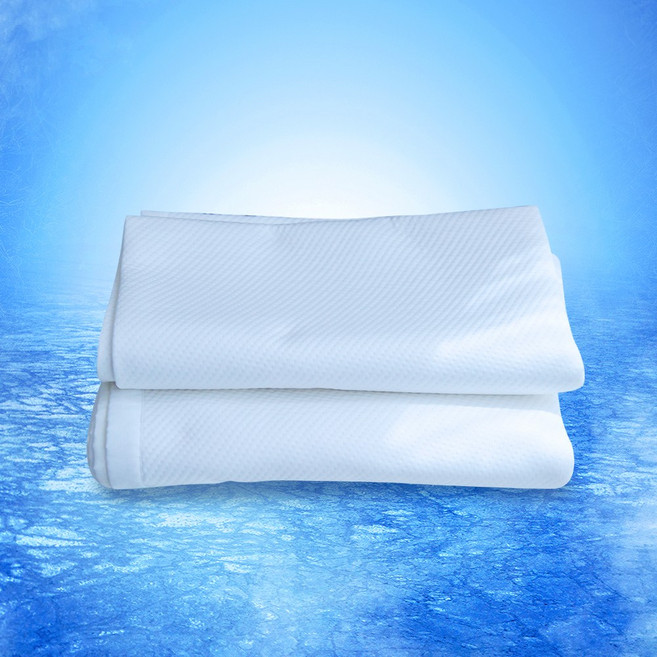 딥몽 쿨링 냉감패드 국산 휴비스 듀라론 침대패드 여름이불, 쿨매트, 화이트